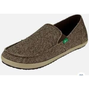 SANUK ROUNDER HOBO MESH BROWN SIDEWALK SURFERS LOAFERS SHOES 1017916 size 11